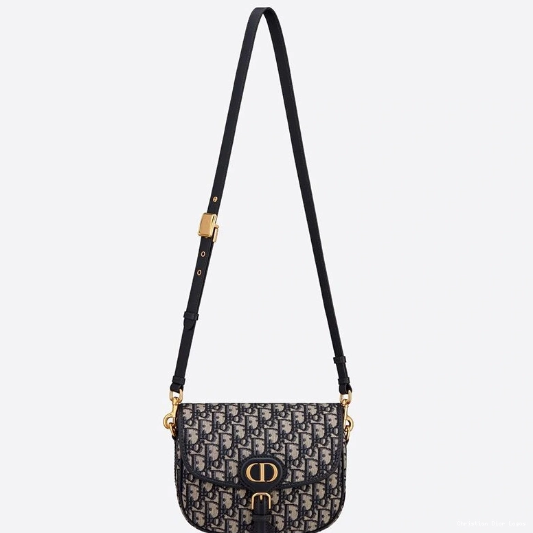 Cheap Blue Bobby Oblique Motif Bag Medium Canvas Dior 0724 Luxury